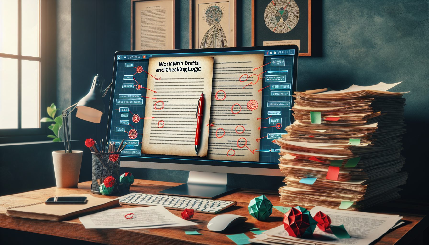 Работа с черновиками и проверка логики